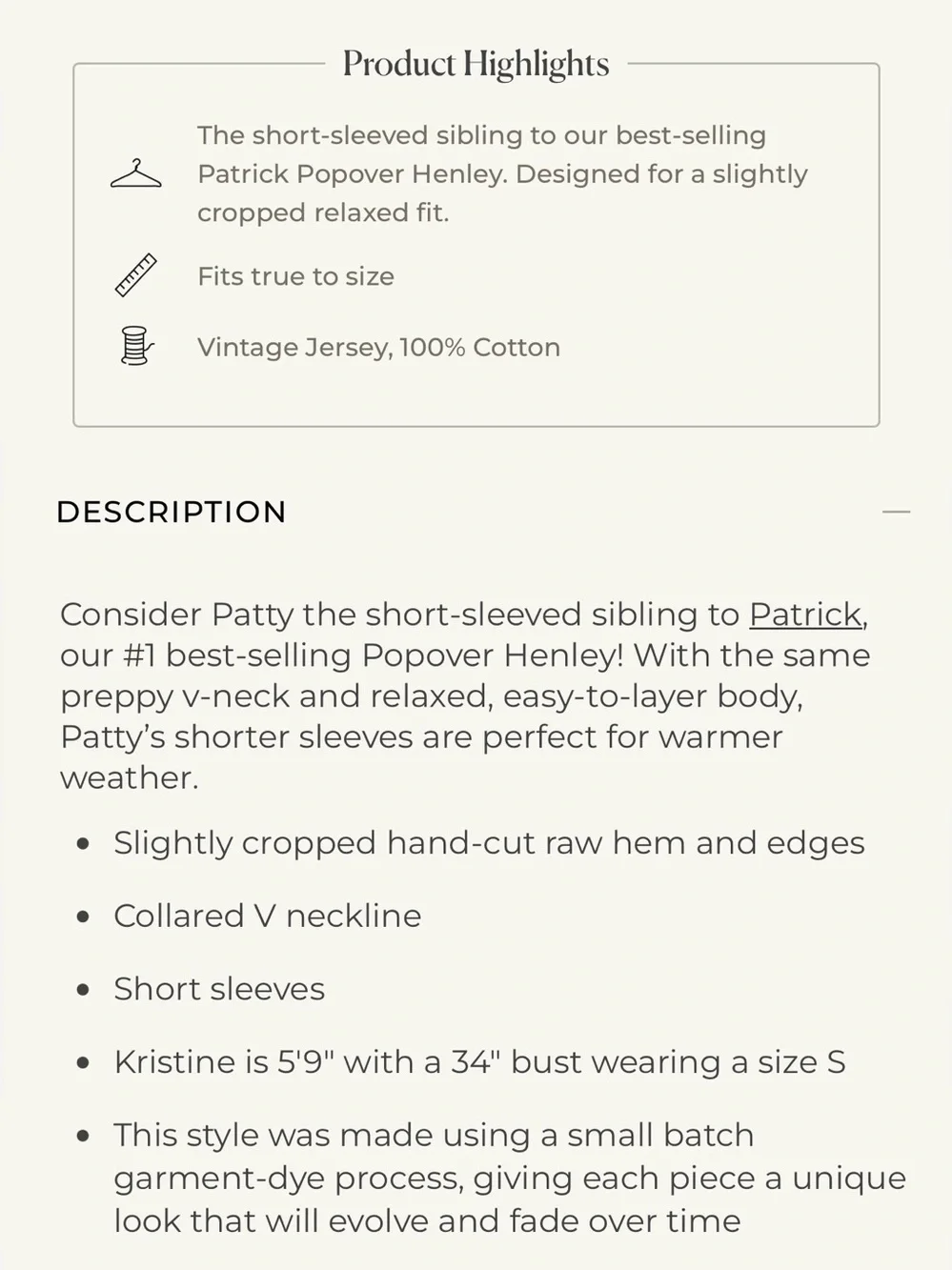 🆕 Frank & Eileen Patty Short-Sleeve Popover Henley in white - Picture 5 of 8